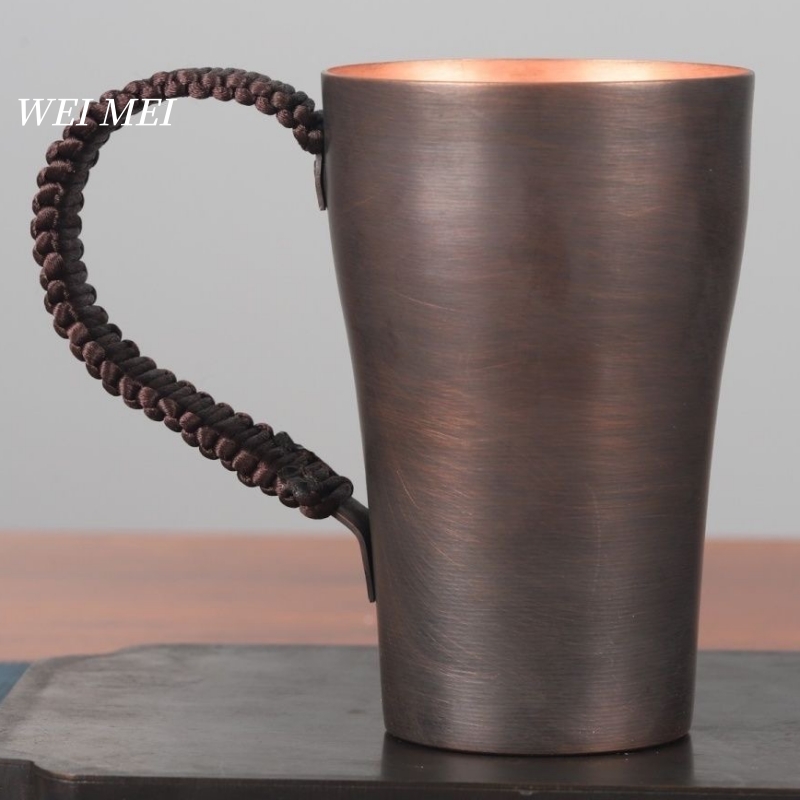 Coffee Tea Drawing - Vintage Copper Coffee Mug 300ml Wire