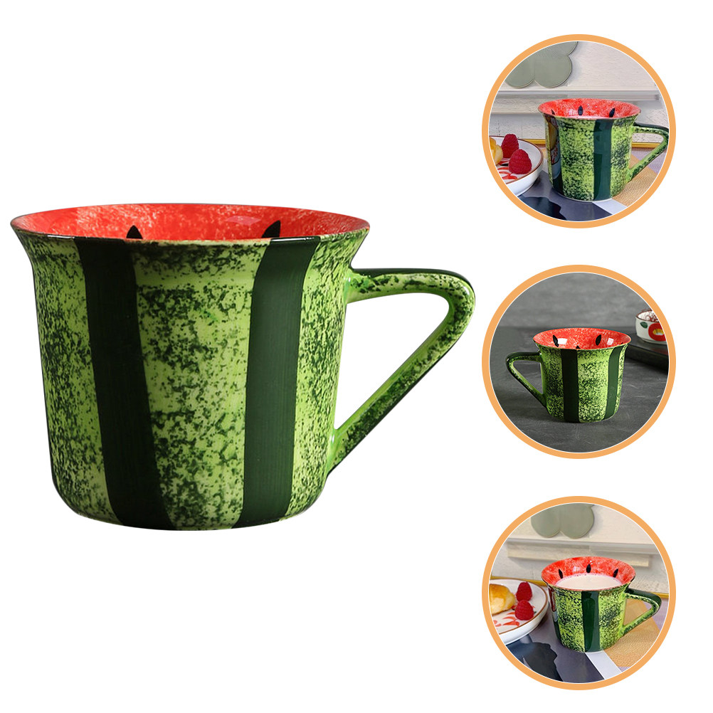 Morning Tea Coffee - Ceramic Watermelon Coffee Mug Tea Juice