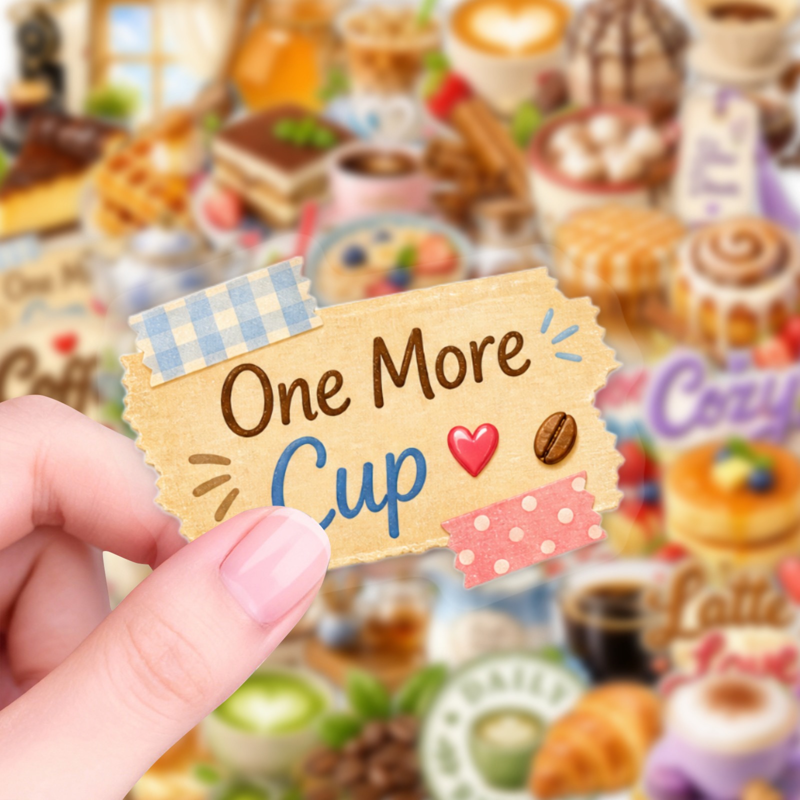 50 Pcs Afternoon Tea Stickers  - Coffee Tea Journal review and price