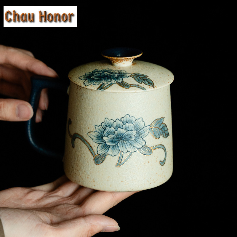 330ml Blue And White Flint Red - Coffee Tea Drawing review and price
