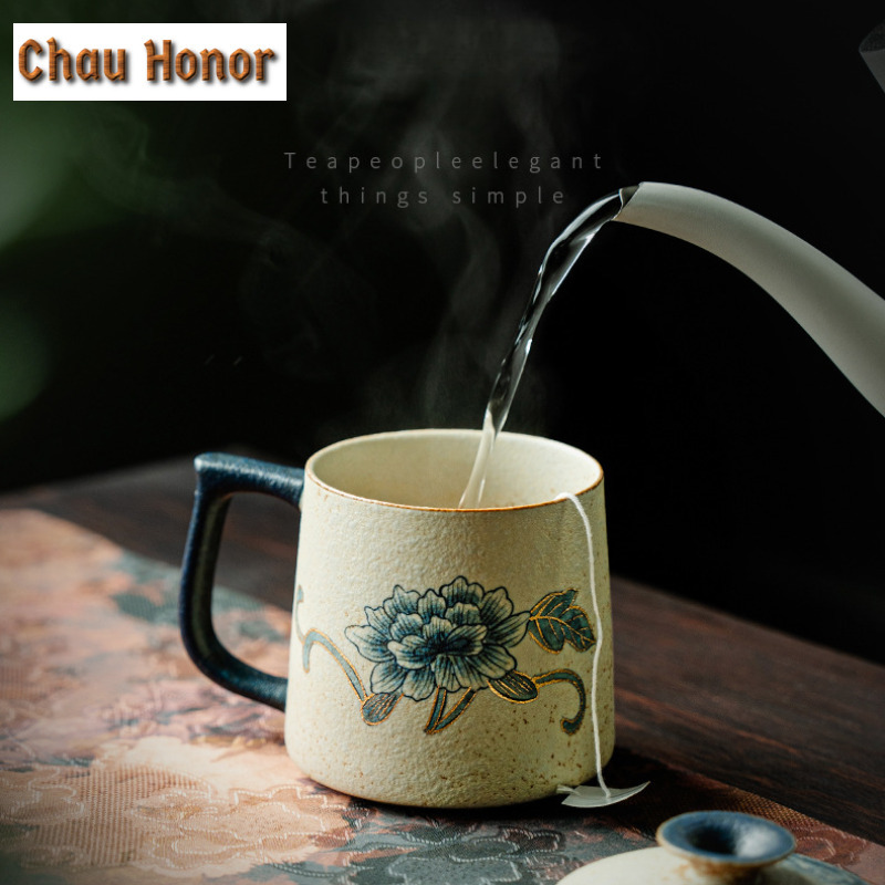 330ml Blue And White Flint Red - Coffee Tea Drawing review and price