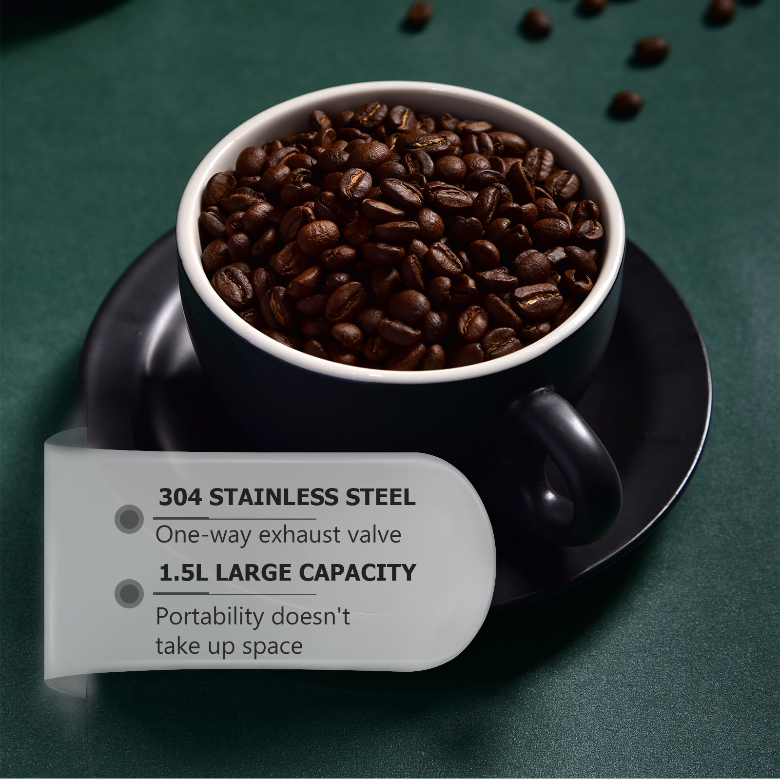 1Pcs Premium Stainless Steel C - Coffee Tea Jars review and price