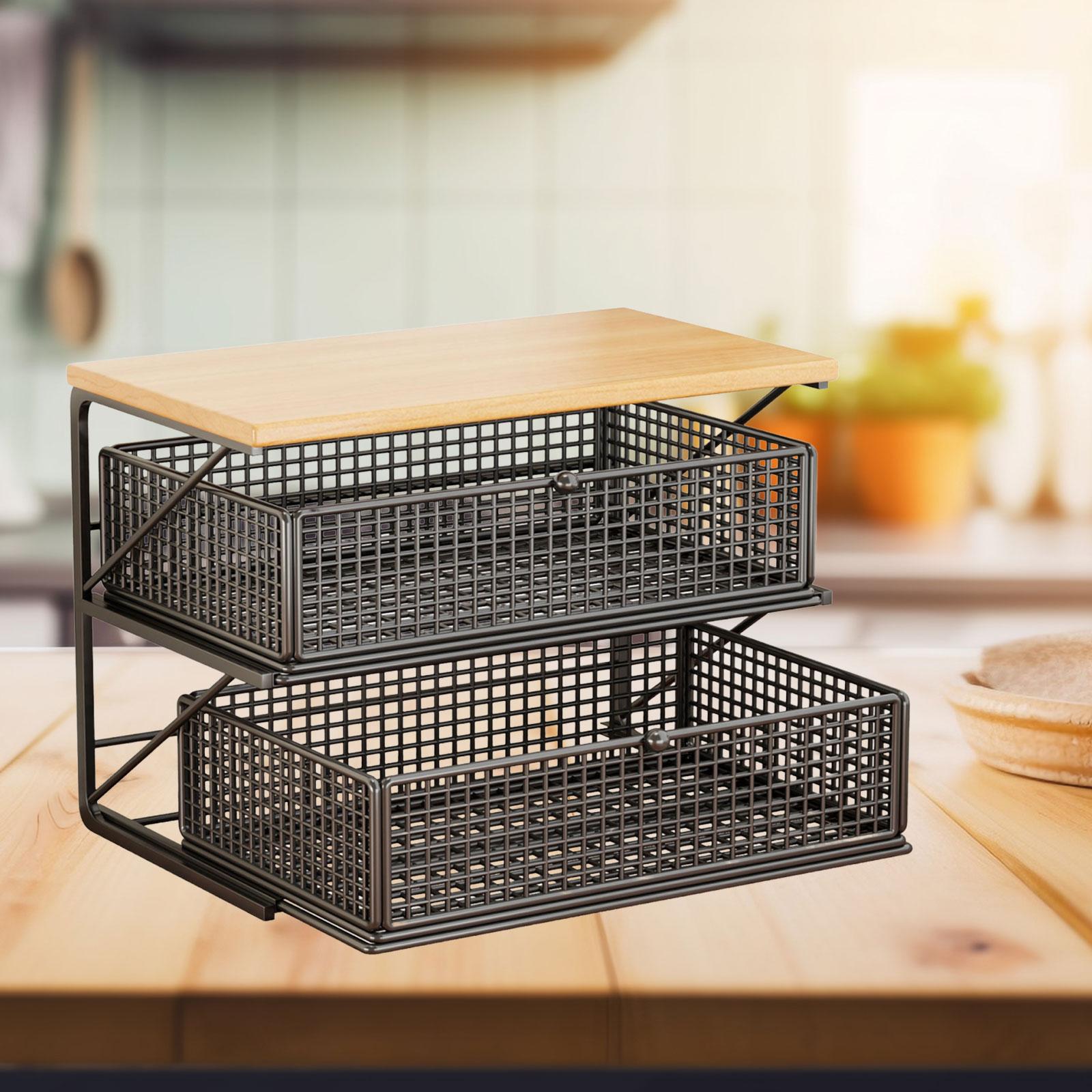 Coffee Bar Organizer Wooden Ir - Coffee Tea Zone review and price