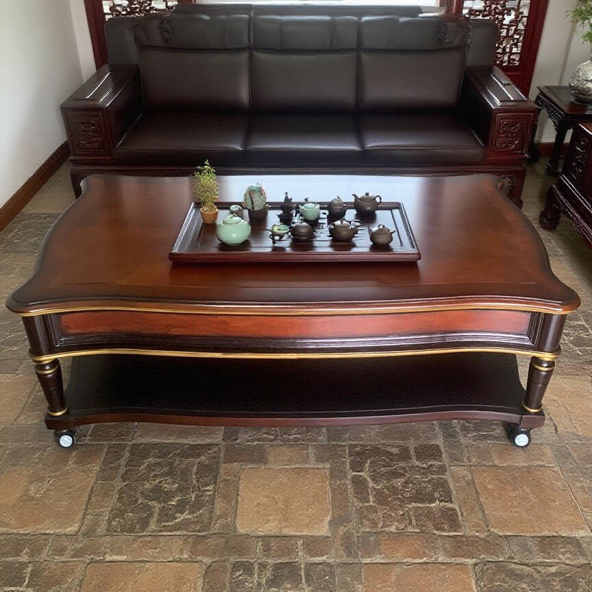 solid wood retro coffee table  - Coffee Tea Drawing review and price