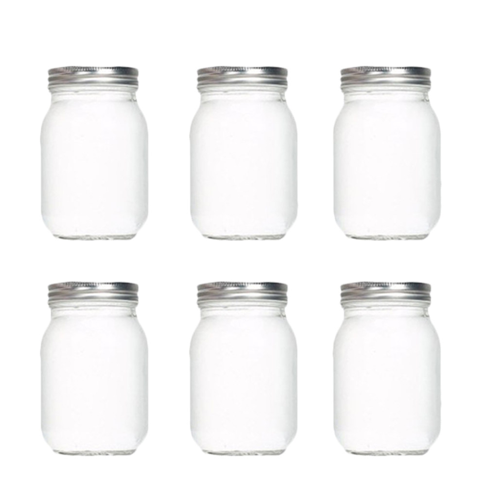 6Pcs Transparent Round Glass J - Coffee Tea Jars review and price