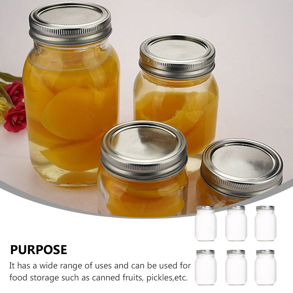 6Pcs Transparent Round Glass J - Coffee Tea Jars review and price