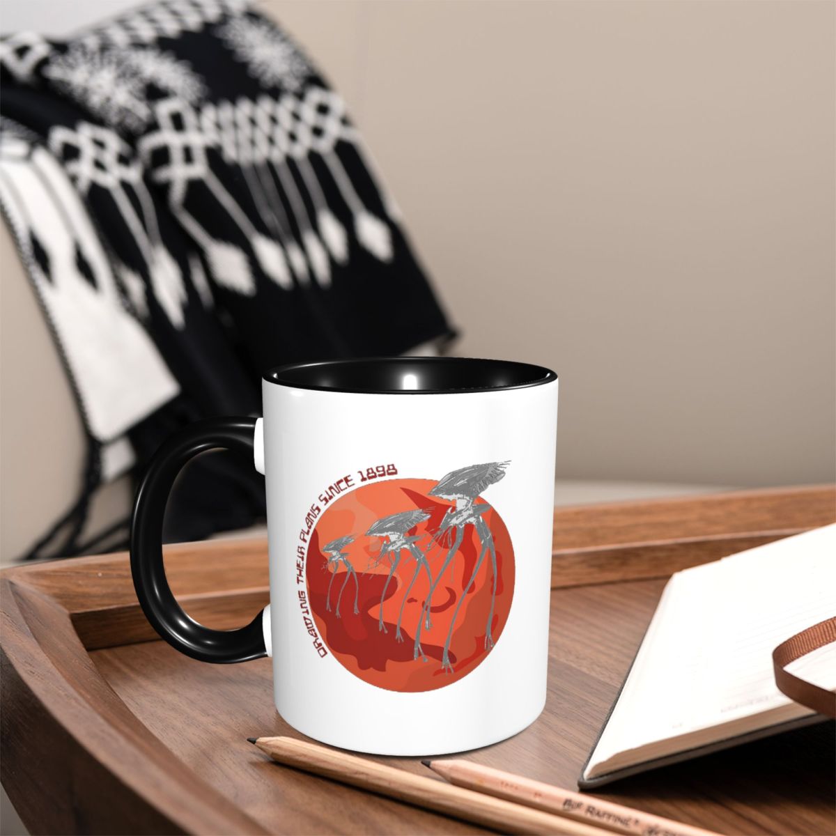 War Of The Worlds Drawing Thei - Coffee Tea Drawing review and price