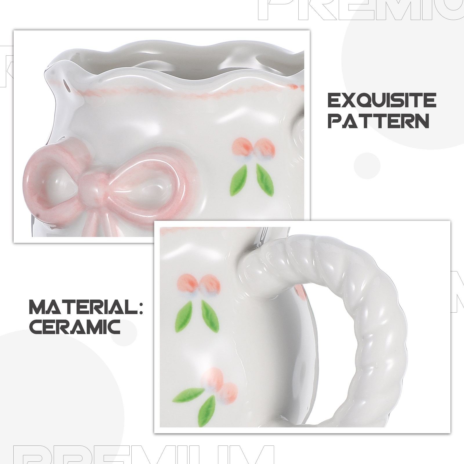 Handmade Bowknot Ceramic Coffe - Morning Tea Coffee review and price