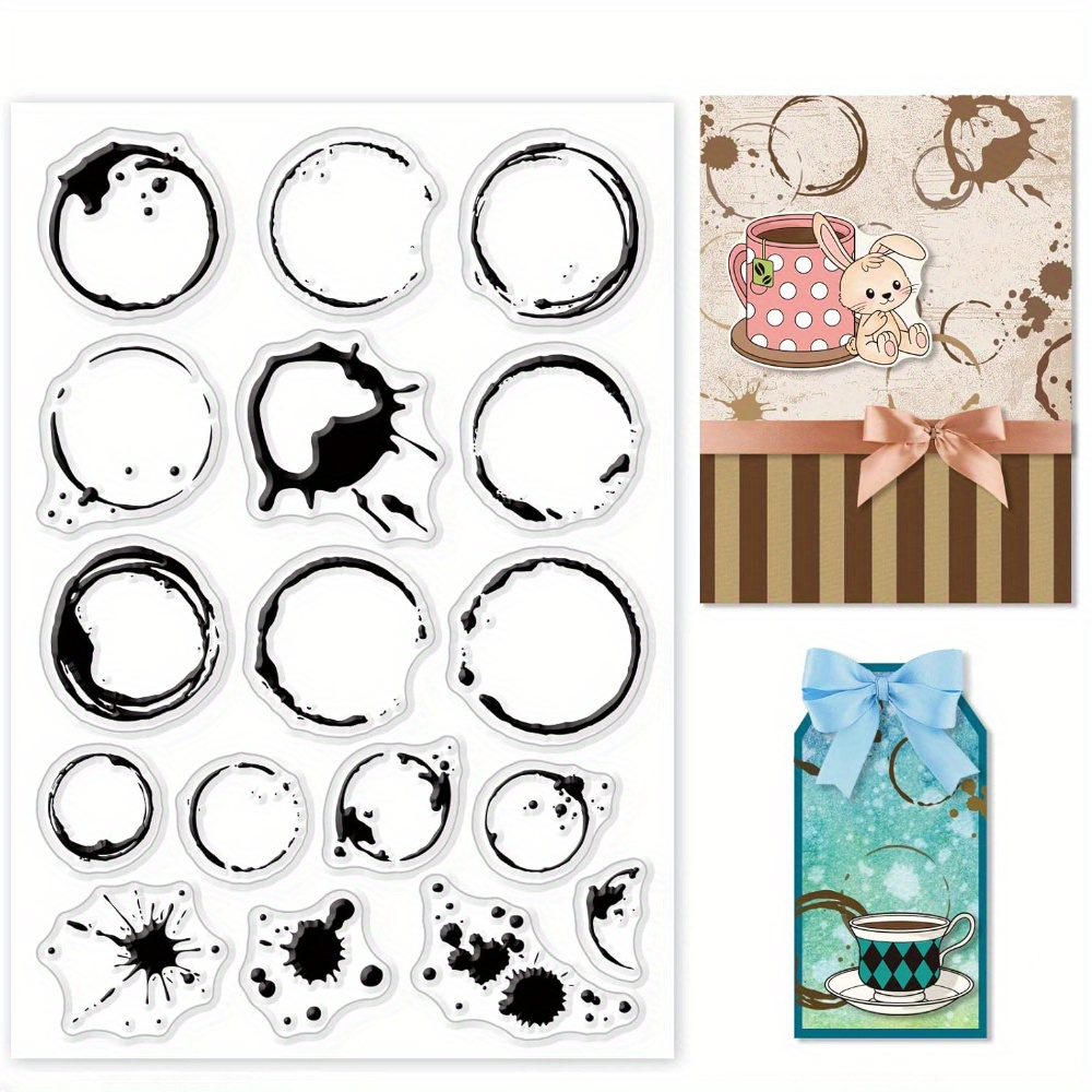 Tea Stains Clear Stamp Coffee  - Coffee Tea Journal review and price