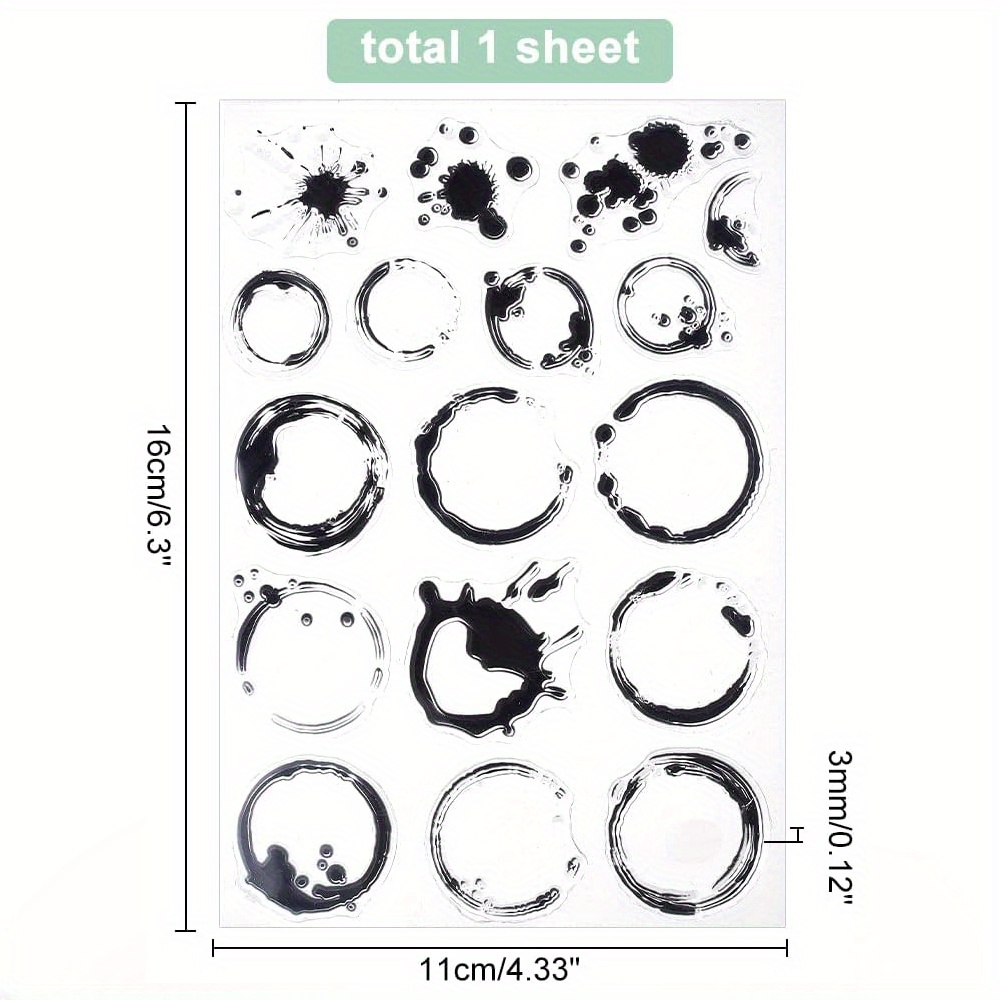 Tea Stains Clear Stamp Coffee  - Coffee Tea Journal review and price