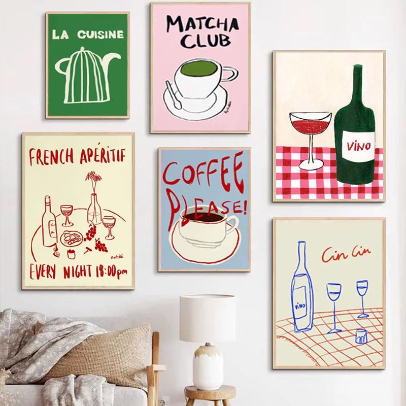 1PC frameless decorative art p - Coffee Tea Drawing review and price
