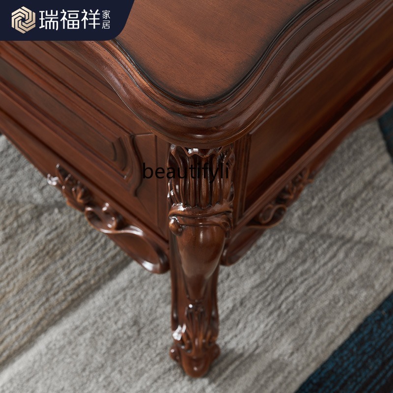 All solid wood coffee table Am - Coffee Tea Drawing review and price
