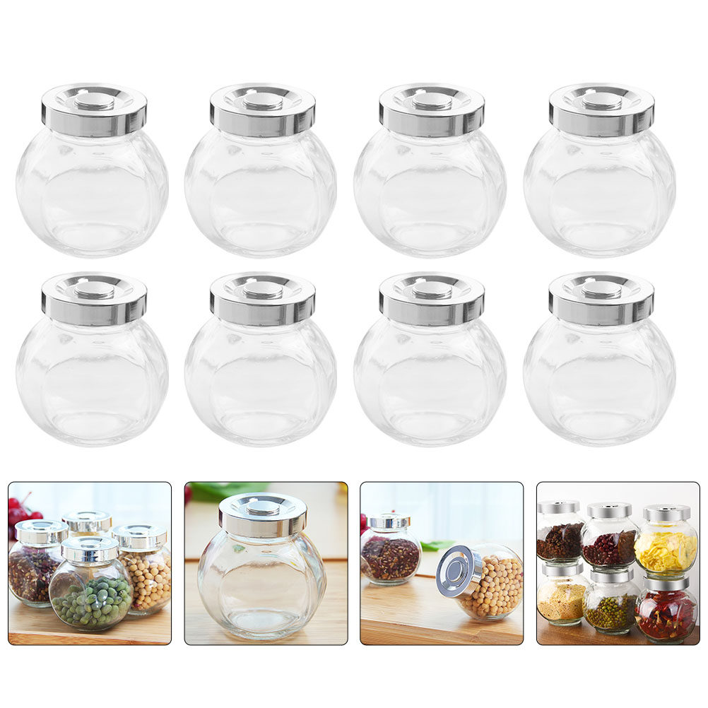 8Pcs Lightweight Portable Glas - Coffee Tea Jars review and price